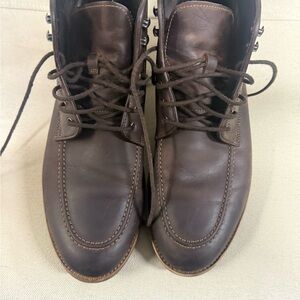 Elegant Dark Brown Leather Men's Boots